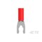 Te Connectivity Fork Terminal, #6 Stud Size, 16 AWG, 600 V, Vinyl, PVC Insulated, Red 52949-1 - alternate 3